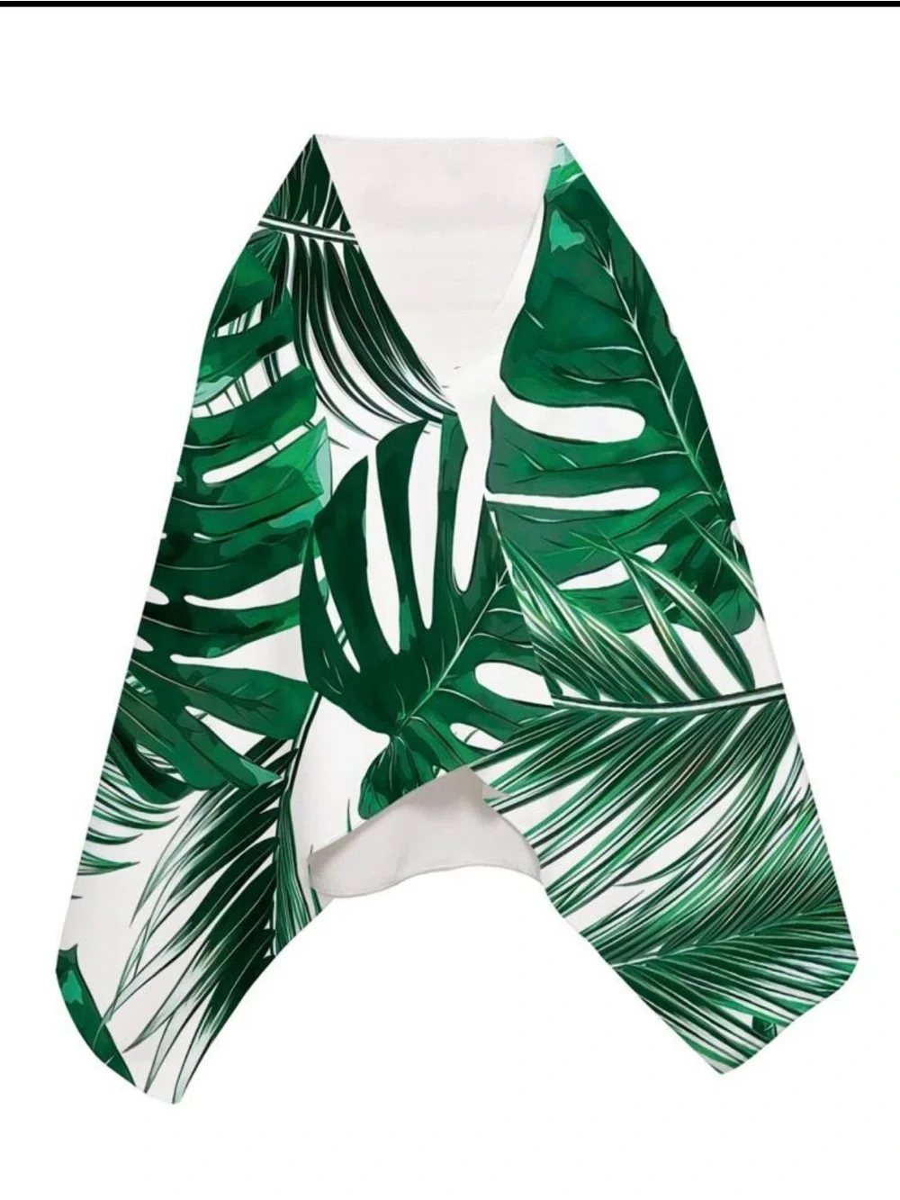 Tropical Monstera Leaf Beach Towel - Green